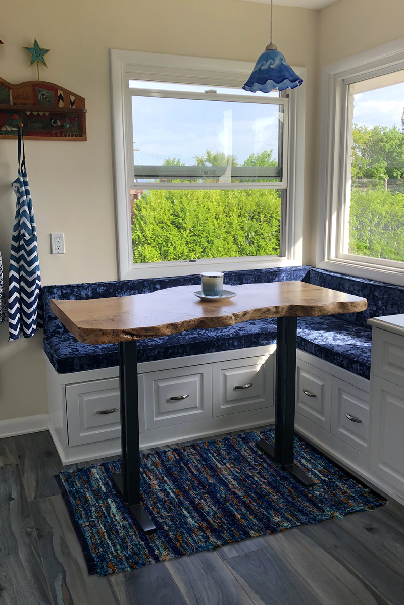 “Kathy at Windy Hill Weavers turns scraps from a local institution, Pendleton© Mill, into works of art. For me, these rugs make my home feel warm and cozy. Thank you Kathy for making me such lovely works.” -Kelly O’S.